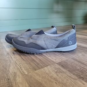 Merrell Albany Granite Suede Slides